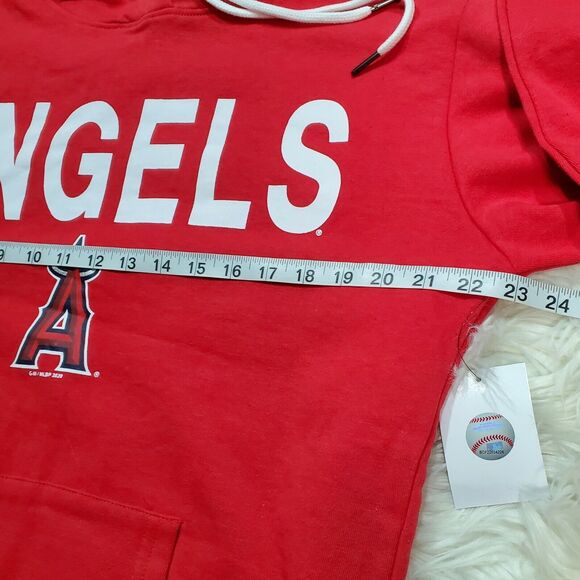 Los Angeles Angels Red Pullover Hoodie G-III 4Her by Carl Banks Womens Size L - Picture 5 of 7